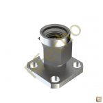 2.92mm 40 GHz, 0.009″ Accept Pin Diameter, 4 Hole .500″ Square Mounting Flange Male Connector