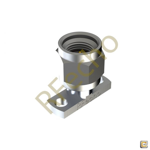 2.92mm 40 GHz, 0.009″ Accept Pin Diameter, 2 Hole .550″ Long Mounting Flange Male Connector