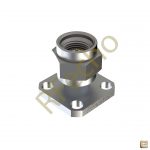 SMA 27 GHz, 0.018″ Accept Pin Diameter, 4 Hole .500 Square″ Mounting Flange Male Connector