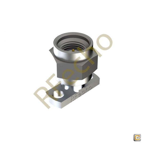 SMA 27 GHz, 0.02″ Accept Pin Diameter, 2 Hole .500 Long″ Mounting Flange Female Connector