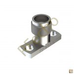 SMA 27 GHz, 0.02″ Accept Pin Diameter, 2 Hole .550 Long″ Mounting Flange Male Connector