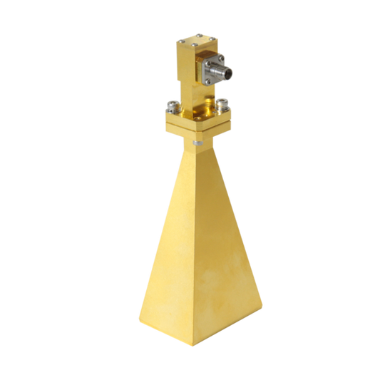 20 dBi Gain, 18 GHz to 40 GHz Broadband Dual Ridged Horn Antenna OBH-180400-20