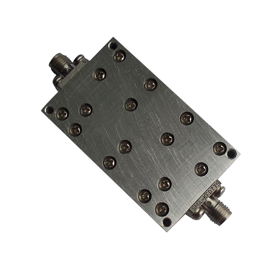 High Pass Microwave Filter 2.5GHz to 6GHz RF Cavity High pass Filter rejection ≥ 70dB @ DC～2.0GHz with SMA Female Connector