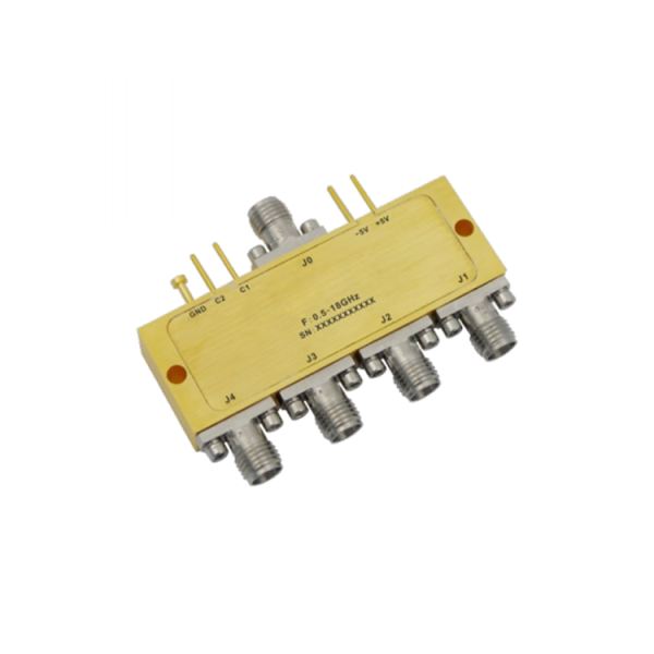 Absorptive Coaxial   SP4T Switch from 0.5GHz to 18GHz .OSA0400501800A