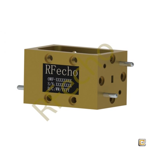 Passive Bandpass filter 125GHz to 150GHz D band waveguide Bandpass  filter with Rejection Frequency 163GHz to 250GHz