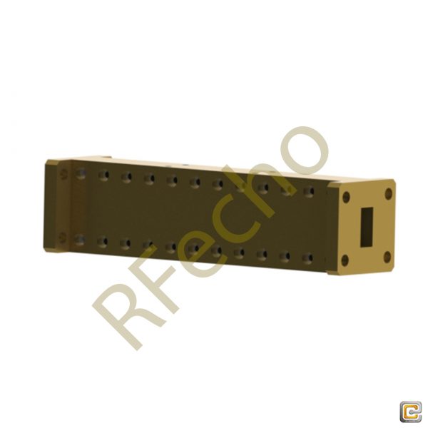 Passive Low Pass Filter 15GHz to 22GHz WR-51 Waveguide low pass Filter with Rejection Frequency 25GHz to 40GHz