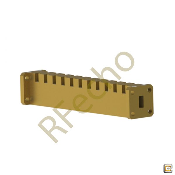 RF Passive Bandpass filter 22GHz to 38GHz Ka band waveguide Bandpass  filter with Rejection Frequency 41GHz to 60GHz