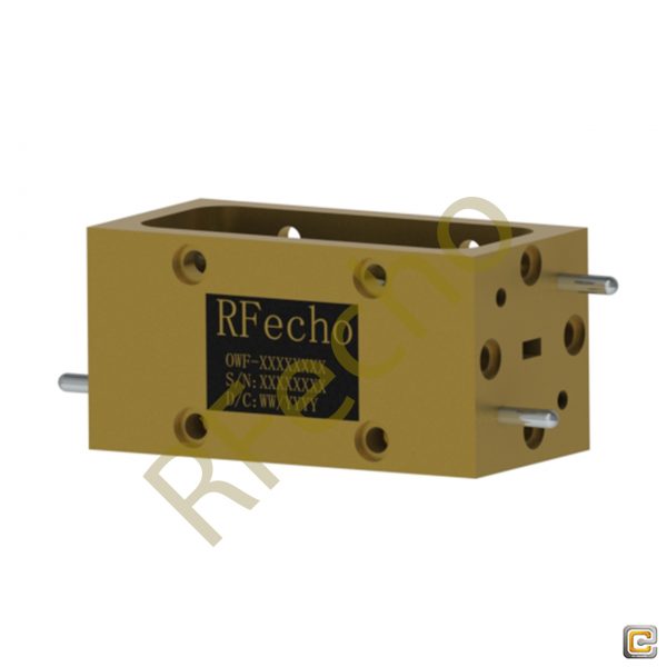 70GHz to 90GHz Microwave Waveguide Filter Rejection Frequency 93.3GHz to 130GHz RF Passive Bandpass Filter