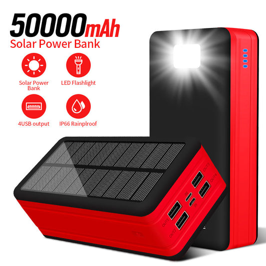 50000mAh, providing ample power for multiple devices. It includes 4 USB ports and a Type-C port, offering versatility in charging PS-400